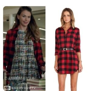 BB Dakota buffalo check plaid shirt dress